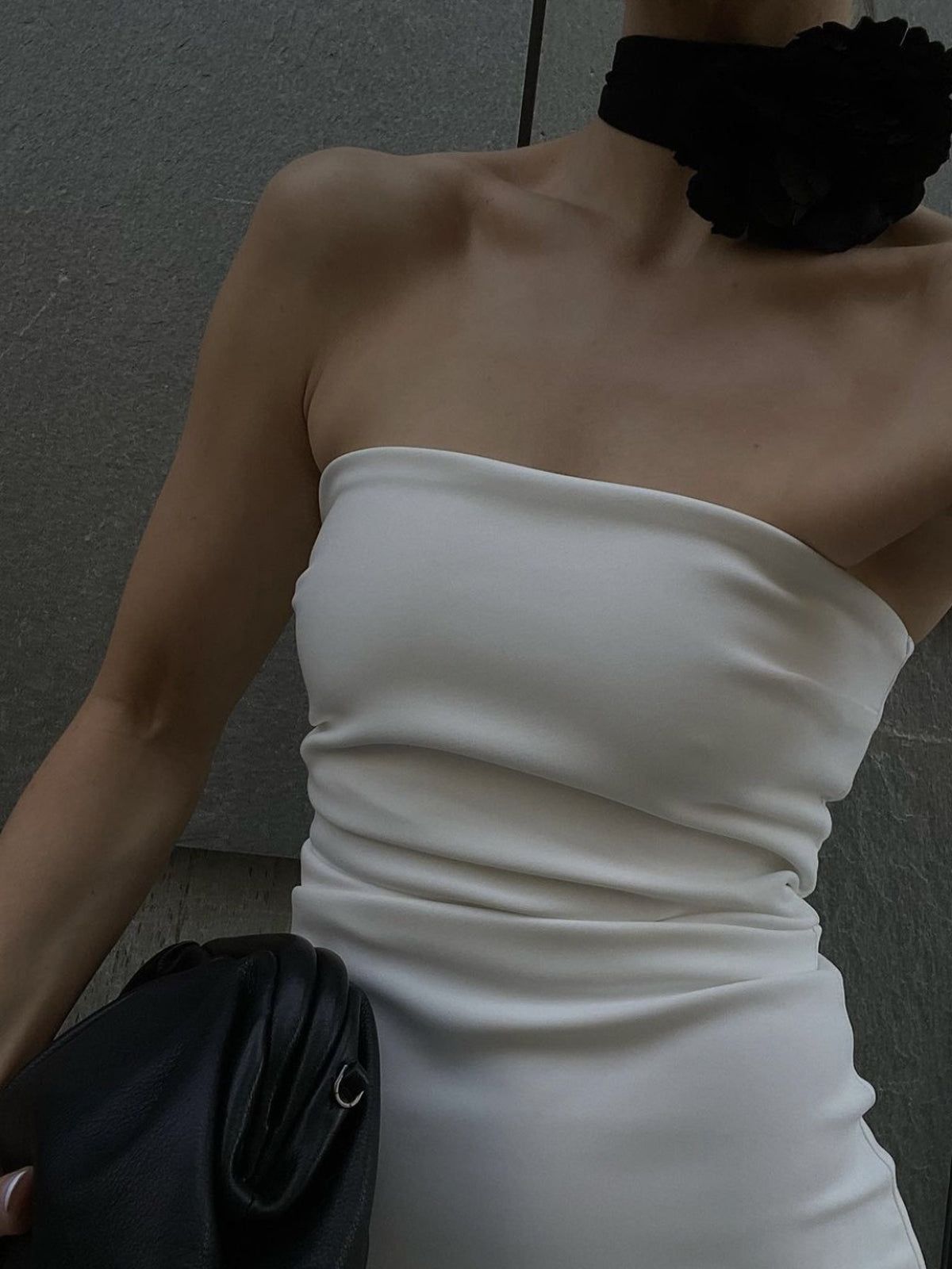 Ruched Zippered Tube Midi Dress sold by COMMENSE product image thumbnail 5
