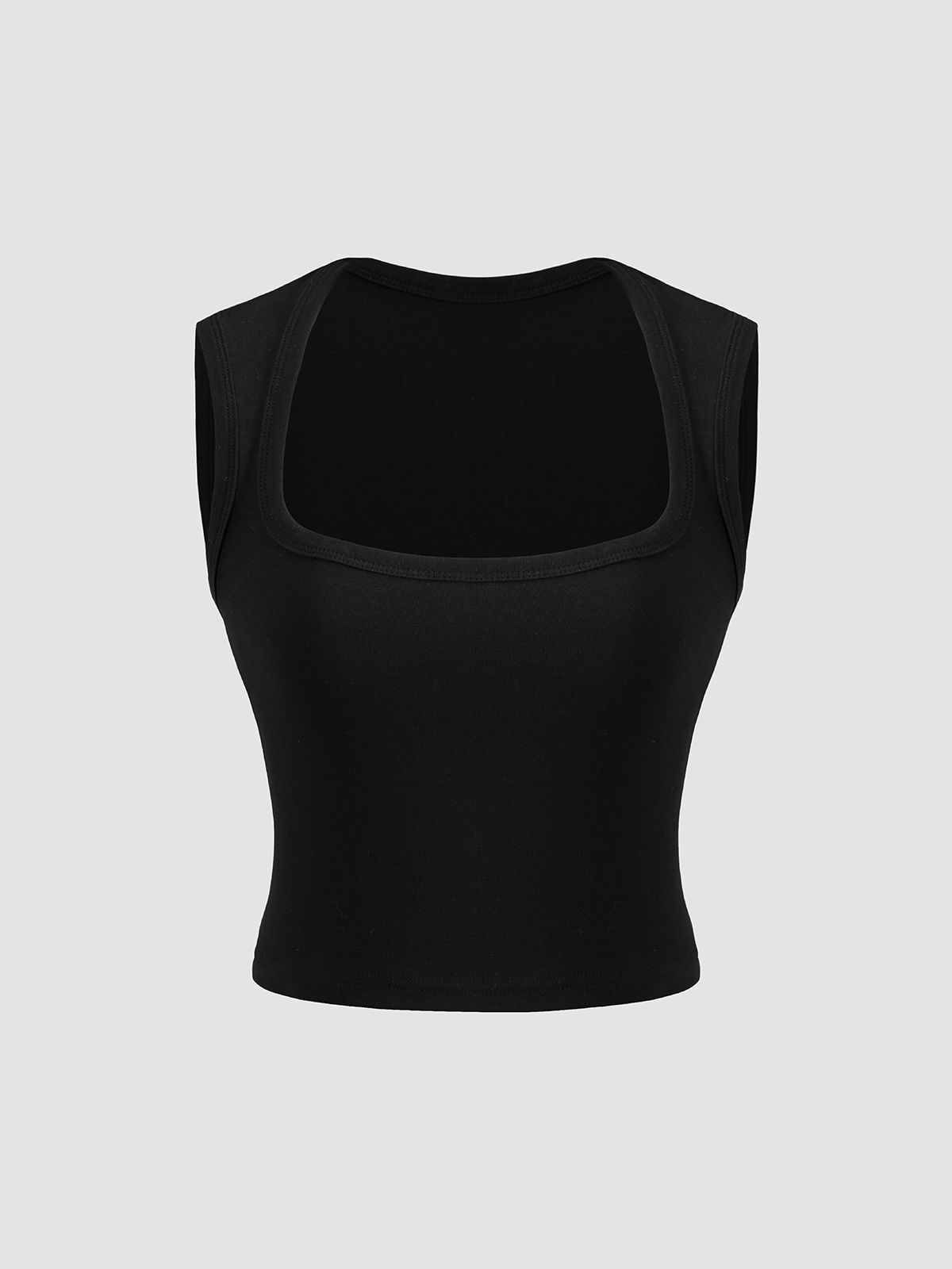 Nocturnal Square Neck Tank Top sold by COMMENSE