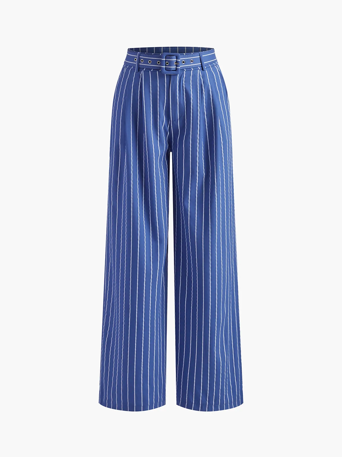 Stripe Belted sweetheart Pants Set sold by COMMENSE product image thumbnail 3