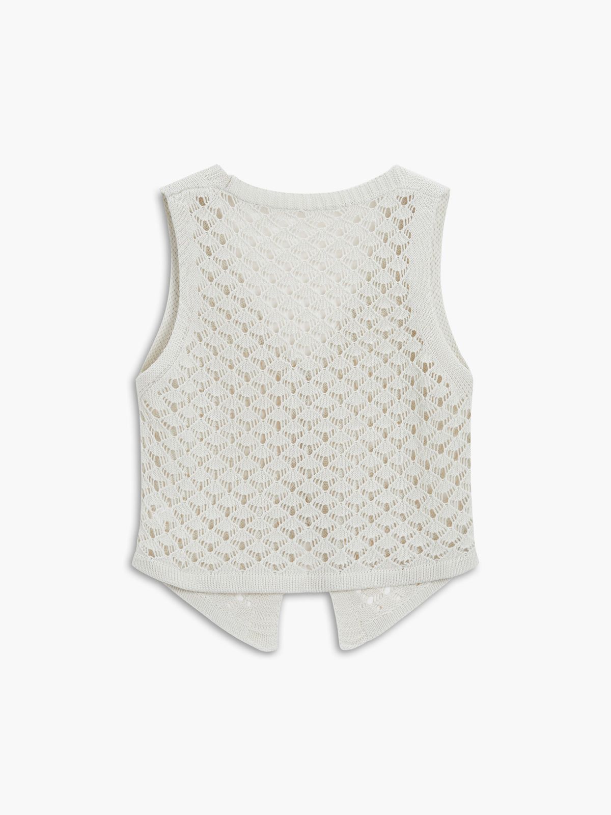 Vintage Crochet Eyelet Tank Top sold by COMMENSE product image thumbnail 3
