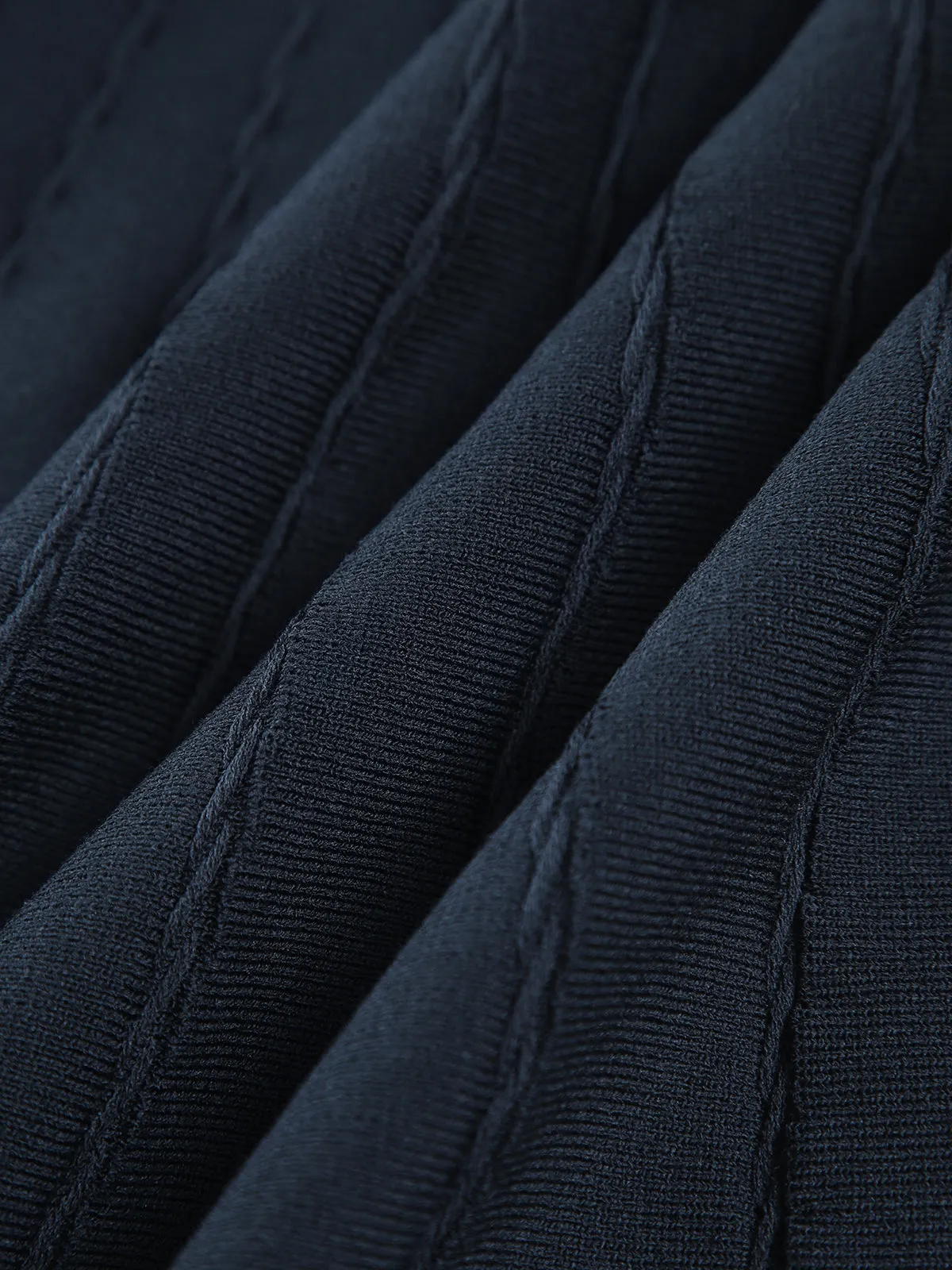 Basic Solid Textured Short Sweater Dress sold by COMMENSE product image thumbnail 5