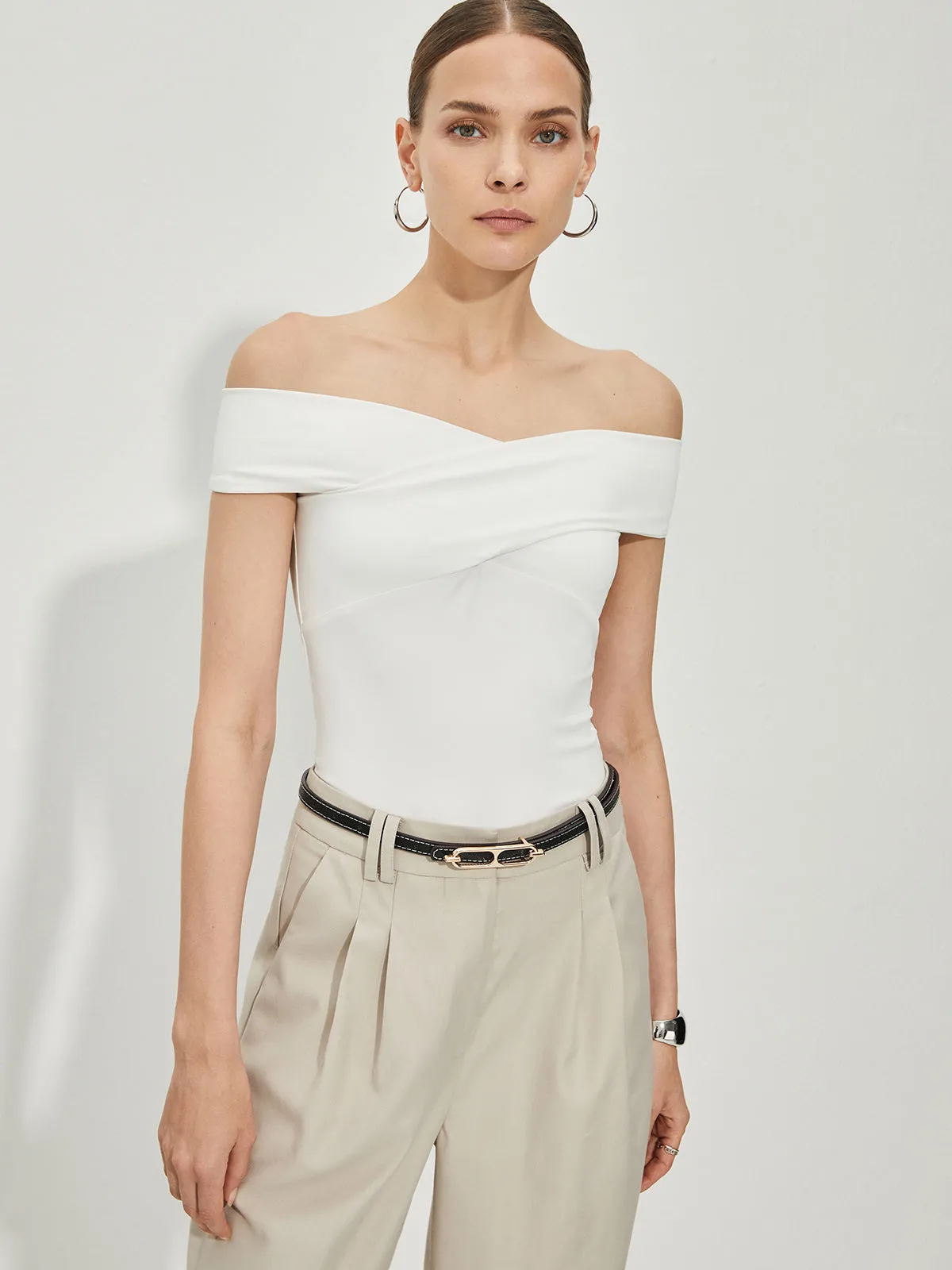 Elegant Off-Shoulder T-Shirts sold by COMMENSE product image thumbnail 5