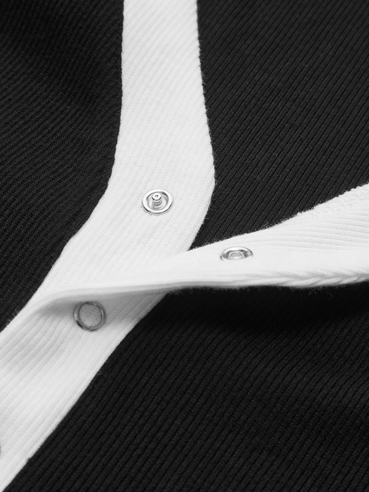 Contrast Binding V-Neck Long Sleeve Bodysuit sold by COMMENSE product image thumbnail 2