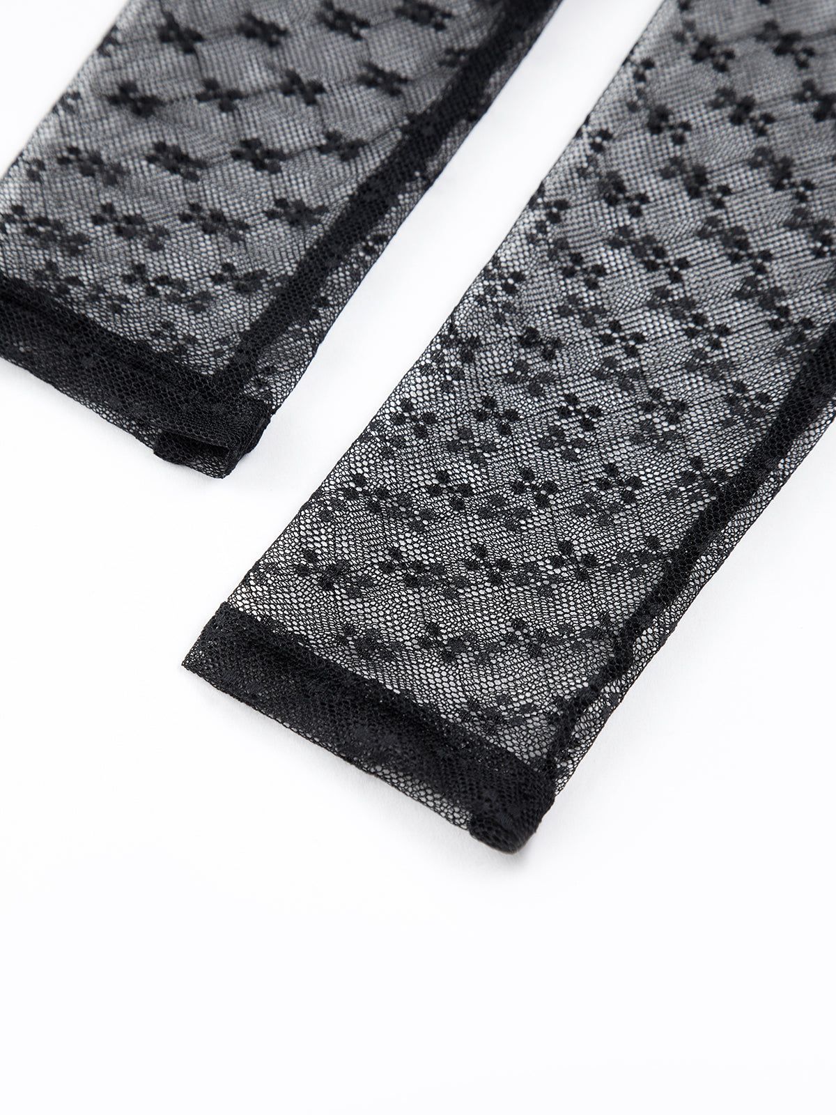 Mesh Keyhole Long Sleeve Shirt sold by COMMENSE product image thumbnail 6