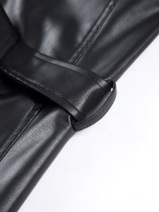 Faux Leather Trench Coat sold by COMMENSE