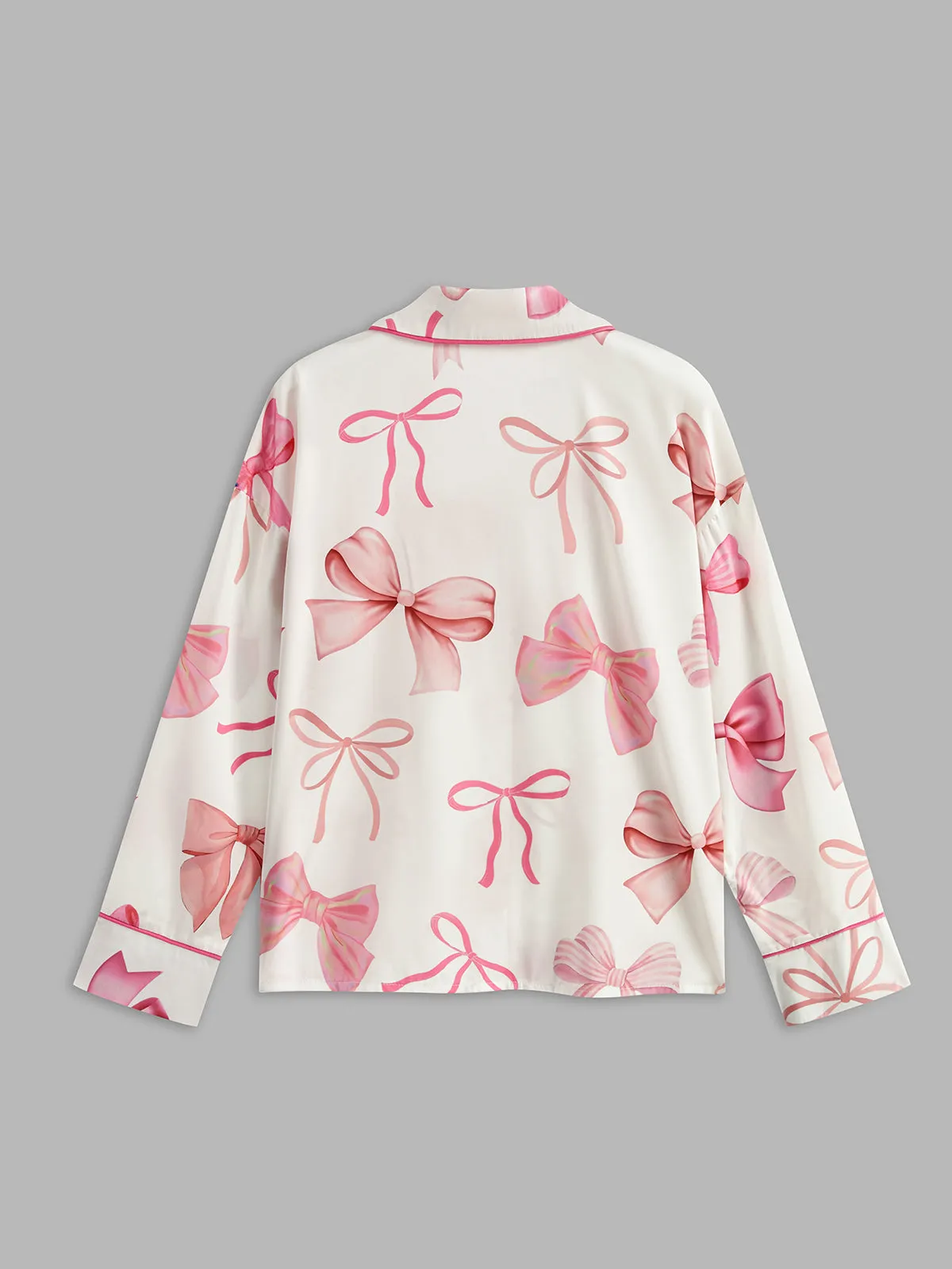 Bow Printed Button Pants Set sold by COMMENSE product image thumbnail 3