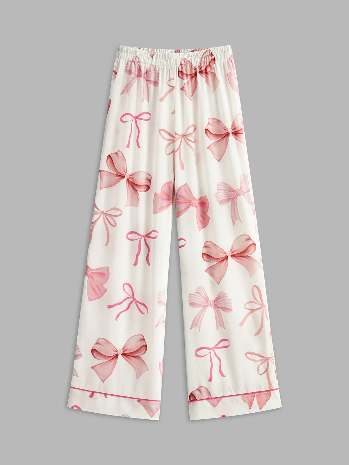 Bow Printed Button Pants Set sold by COMMENSE product image thumbnail 4