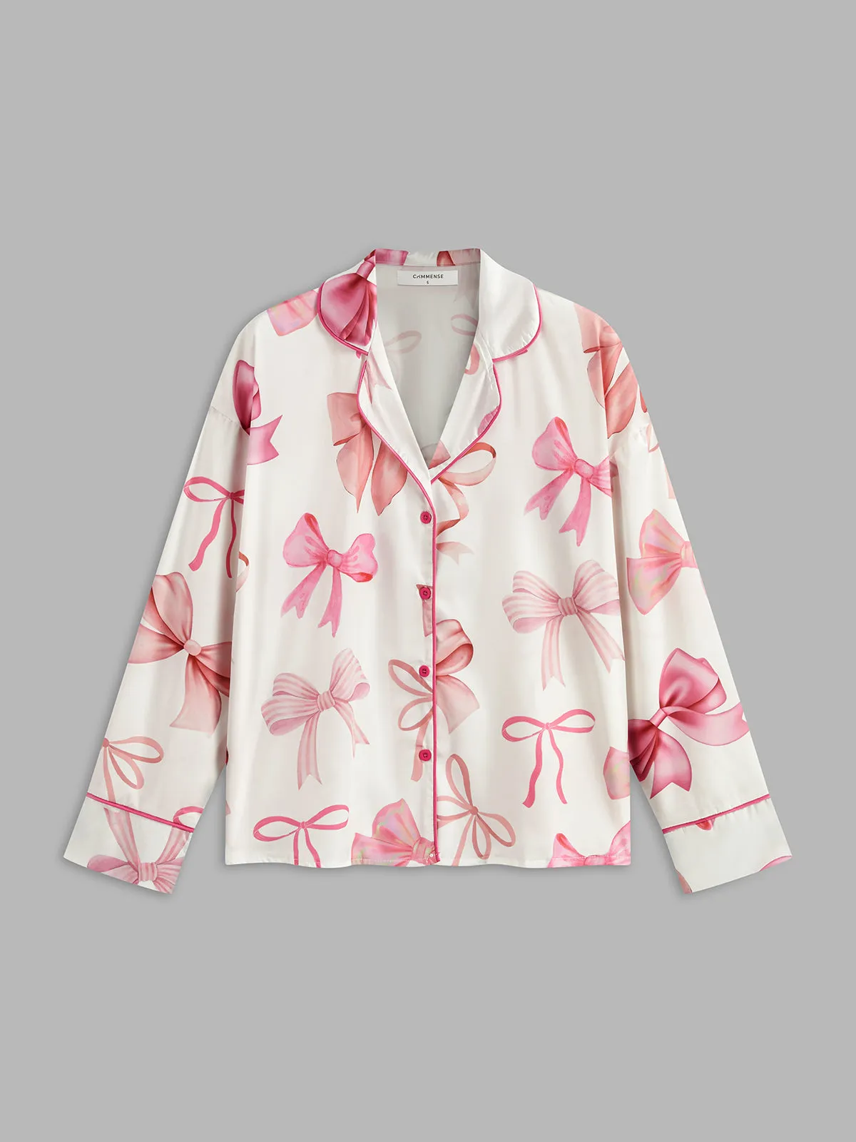 Bow Printed Button Pants Set sold by COMMENSE product image thumbnail 2