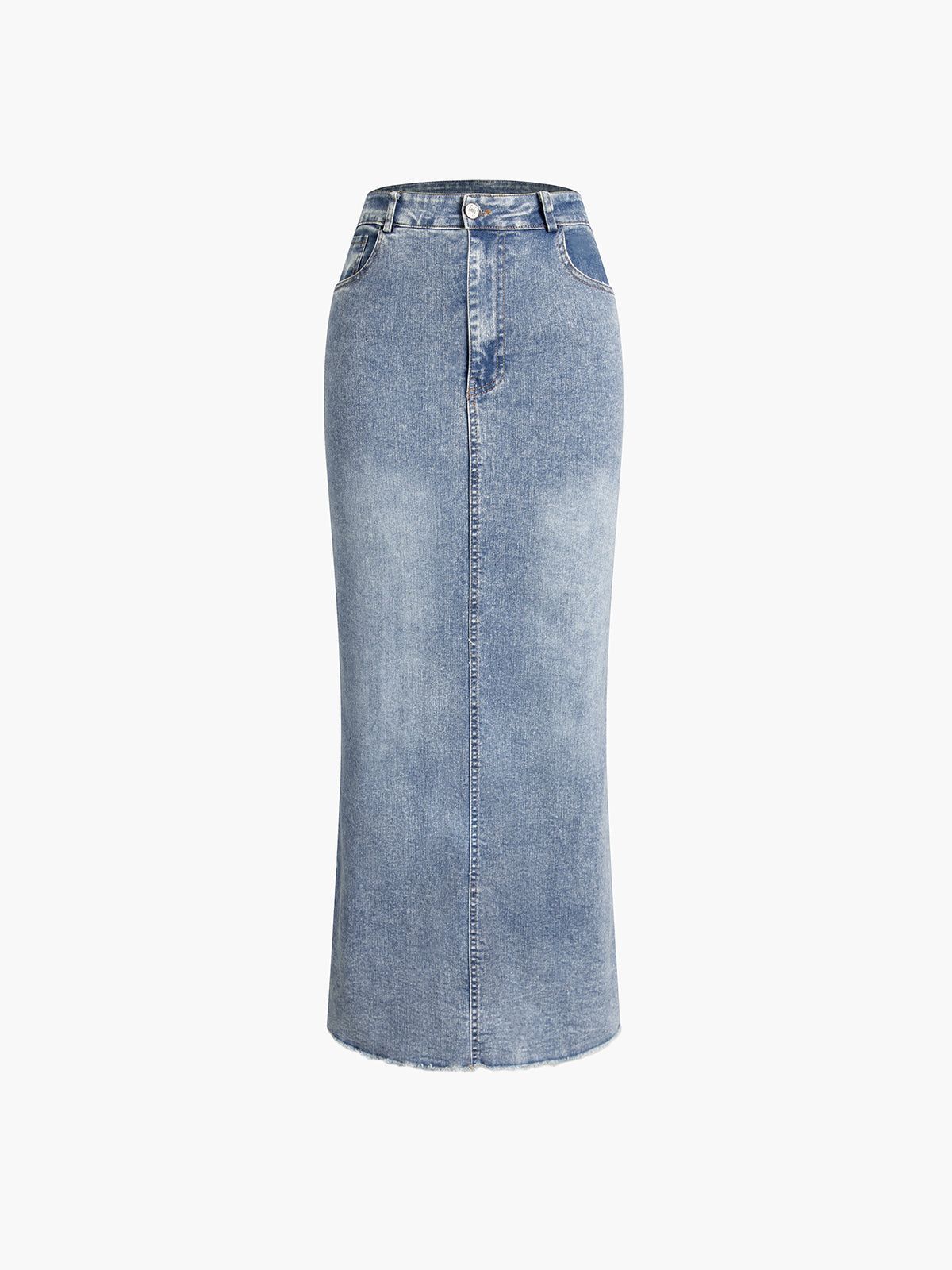 Soho Denim Maxi Skirt sold by COMMENSE