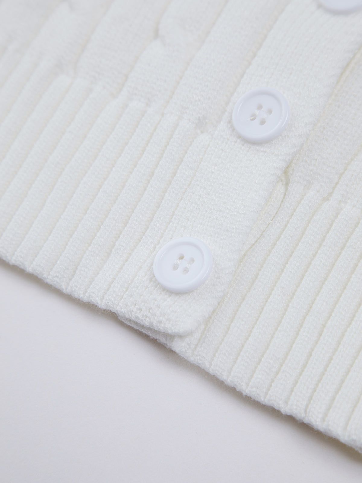 Textured Button Up Cropped Cardigan sold by COMMENSE product image thumbnail 9