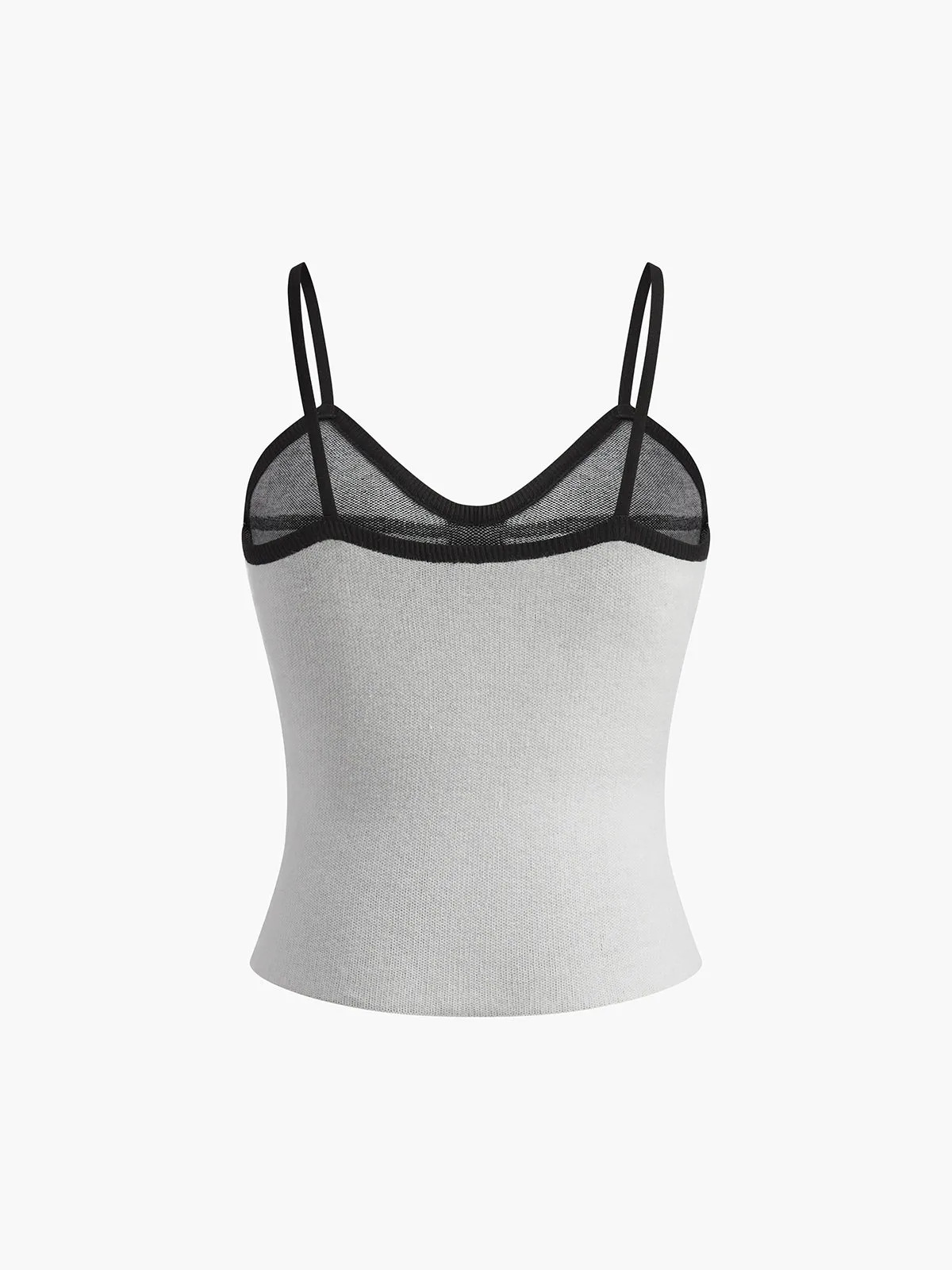 Contrast Trim Sweater Vest sold by COMMENSE product image thumbnail 2