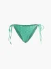 Solid Halter Knotted Bikini Set sold by COMMENSE