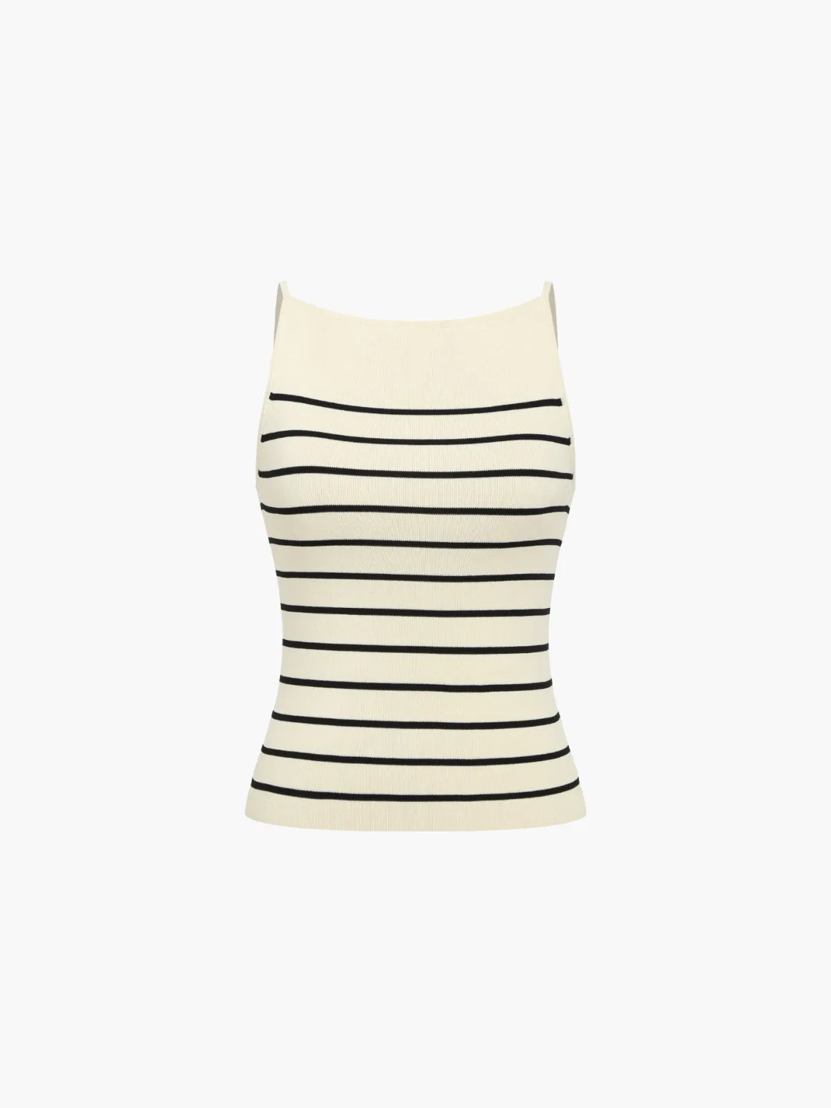 Basic Stripe Cami Knit Vest sold by COMMENSE