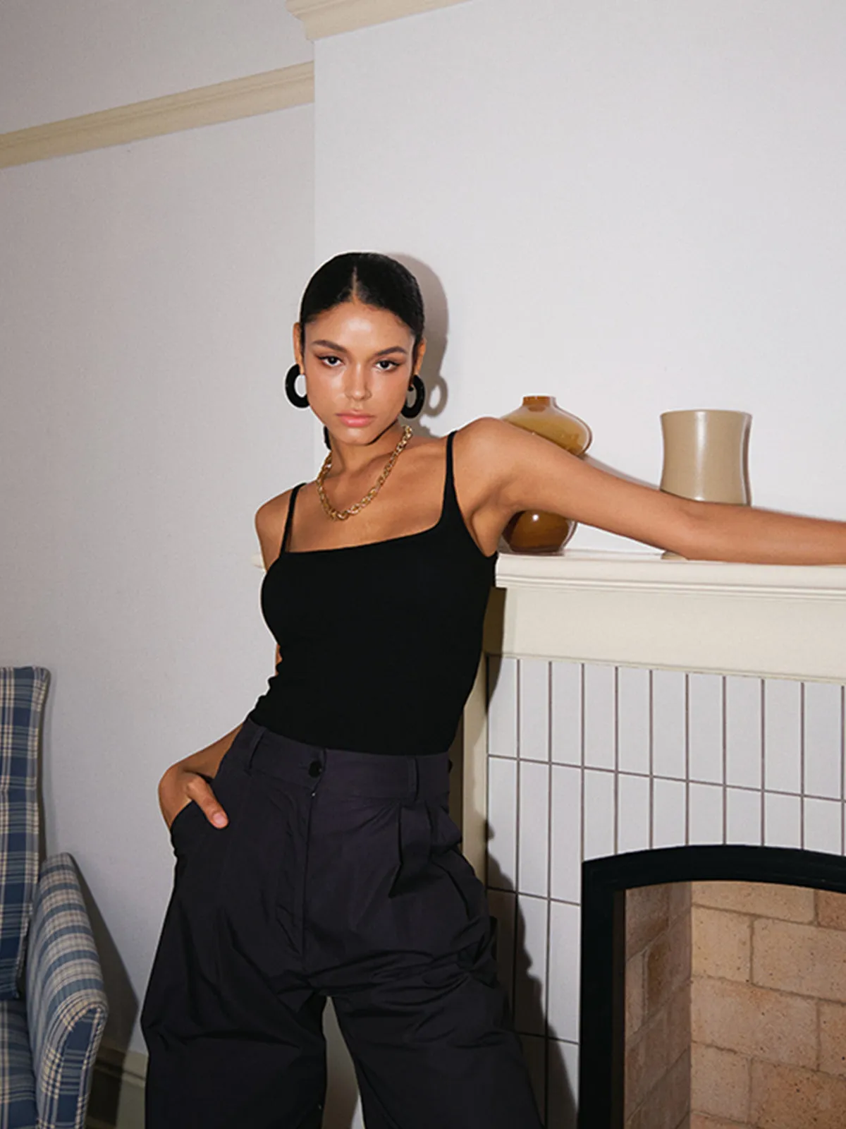 Low Cut Cami Tank Top sold by COMMENSE product image thumbnail 2