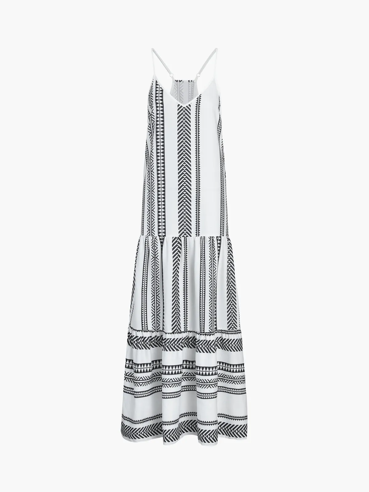 Geometric Patterns Cami Long Dress sold by COMMENSE