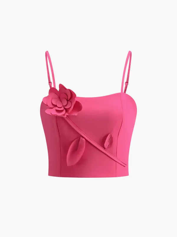 Barbie Flower Decor Cami Top sold by COMMENSE