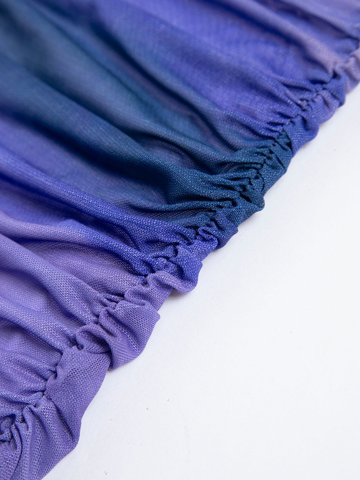 Lavender Lake Mesh Ruched Midi Dress sold by COMMENSE product image thumbnail 3