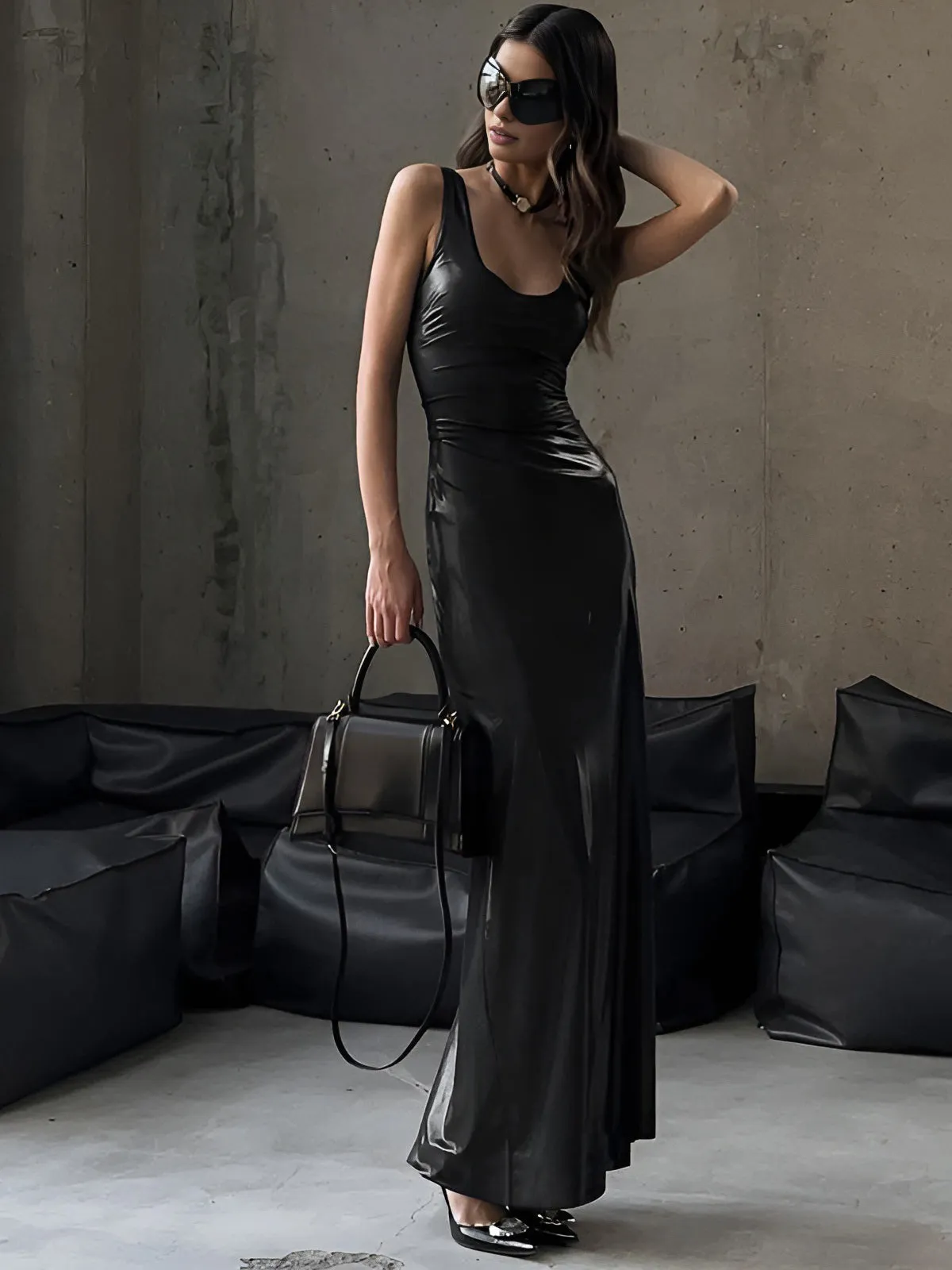 Sexy Slim Fit Tank Long Dress sold by COMMENSE