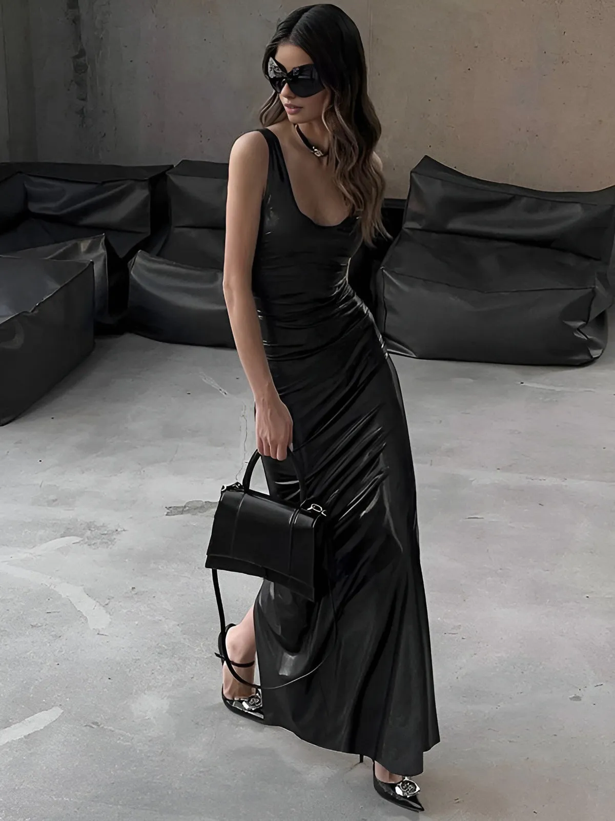 Sexy Slim Fit Tank Long Dress sold by COMMENSE product image thumbnail 3