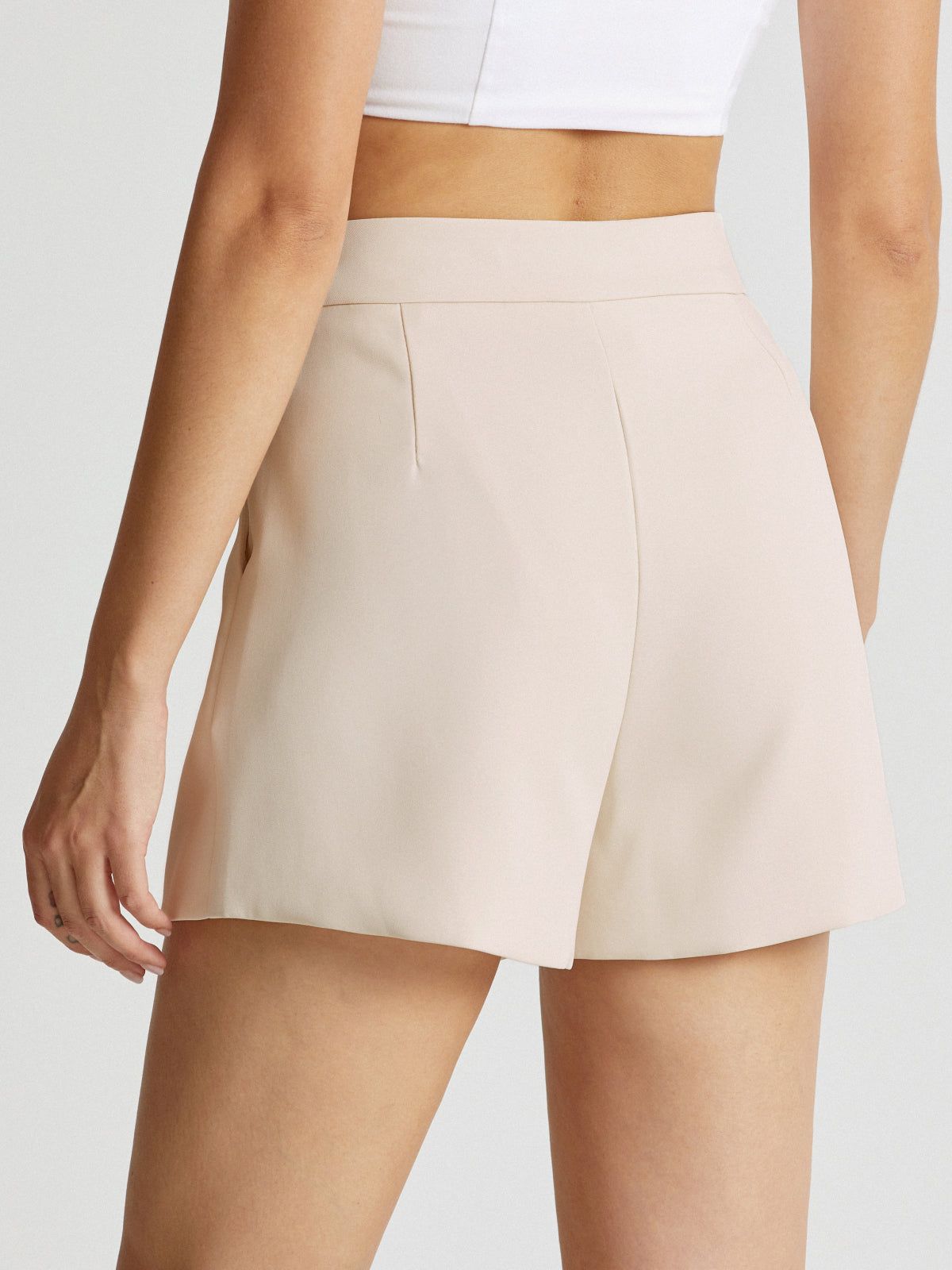 High Waisted Trouser Shorts sold by COMMENSE product image thumbnail 5