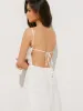 Embroidery Backless Cami Midi Dress sold by COMMENSE