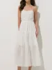 Embroidery Backless Cami Midi Dress sold by COMMENSE