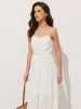 Embroidery Backless Cami Midi Dress sold by COMMENSE