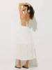 Embroidery Backless Cami Midi Dress sold by COMMENSE