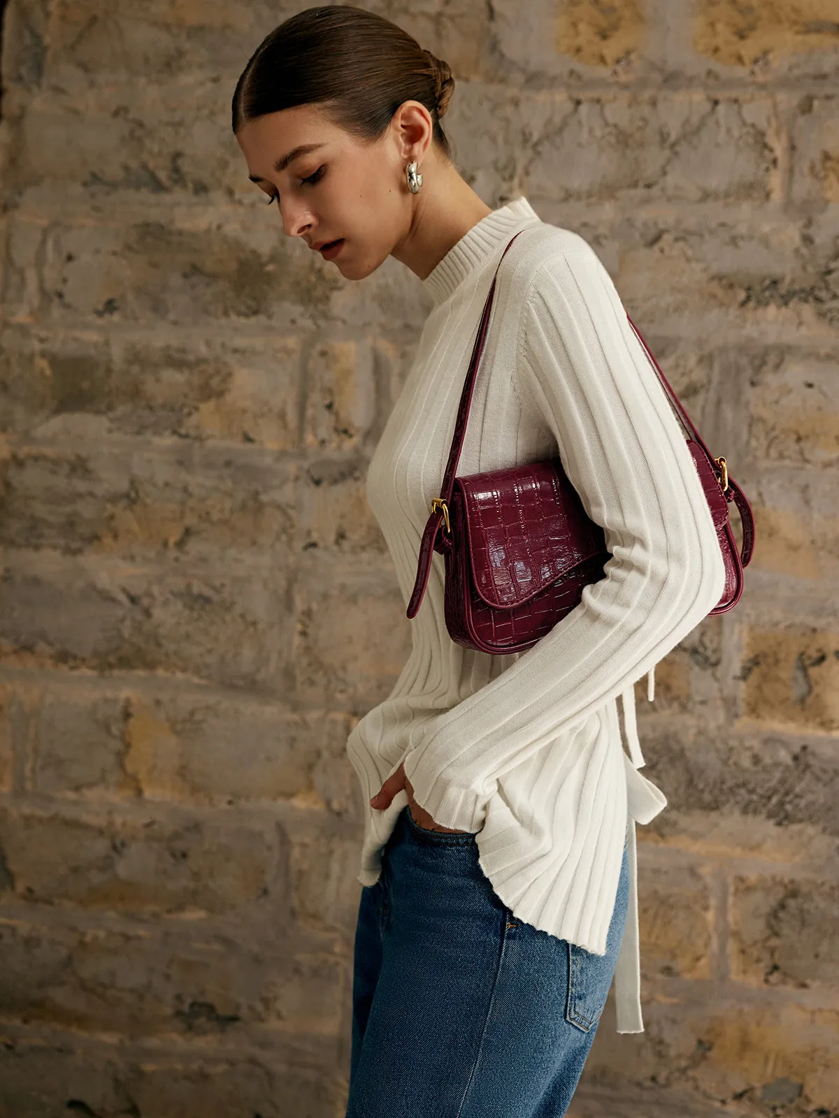 Tie Open Back Knit Top sold by COMMENSE product image thumbnail 2