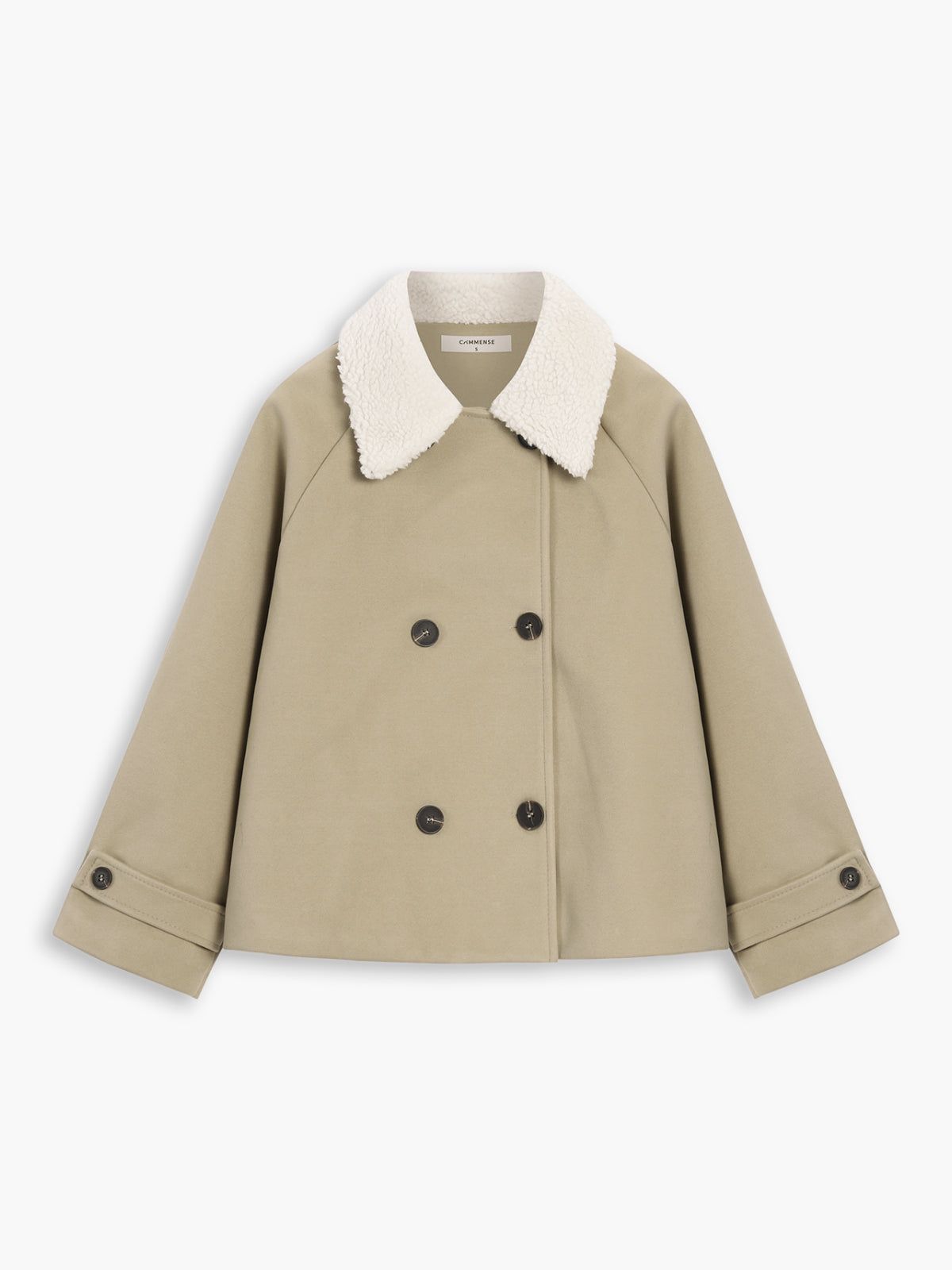 Sherpa Lined Double Pockets Jacket sold by COMMENSE