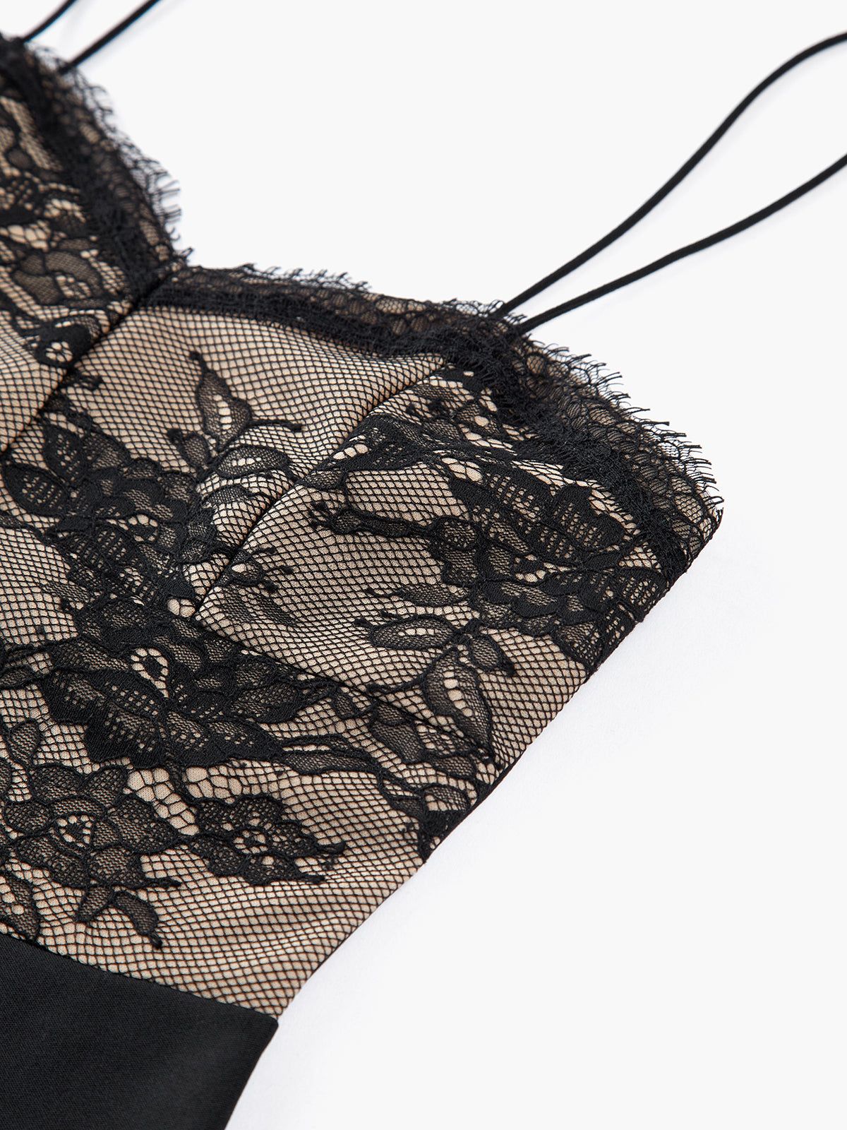 Floralia Lace Mesh Midi Dress sold by COMMENSE product image thumbnail 2