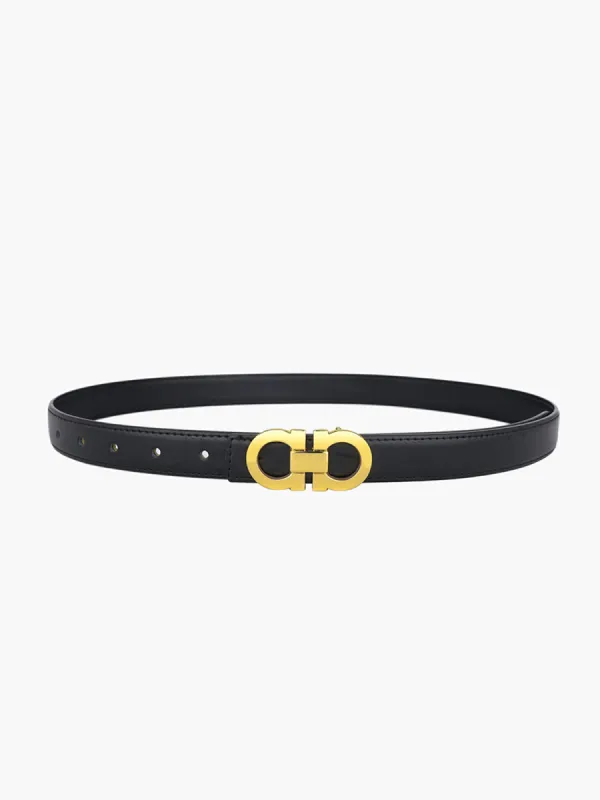 Golden Double Loop Simple Belt sold by COMMENSE