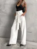 Minimalism Knotted Straight Leg Pants sold by COMMENSE