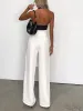 Minimalism Knotted Straight Leg Pants sold by COMMENSE