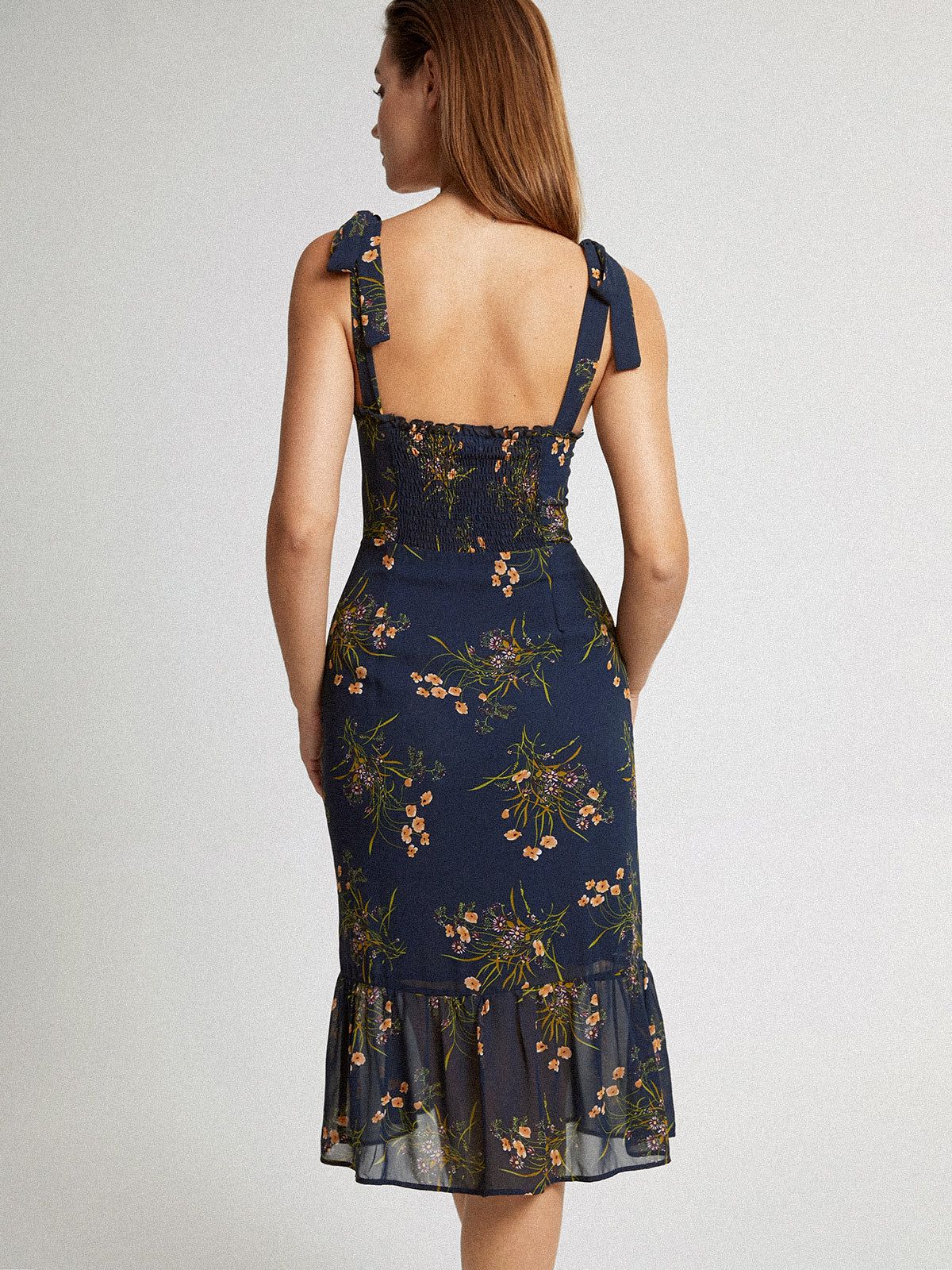 Floralia Fantasy Strap Midi Dress sold by COMMENSE product image thumbnail 5