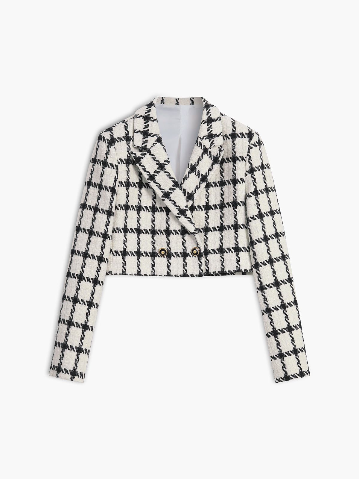 Tweed Crop Blazer sold by COMMENSE