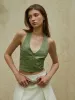 Vintage Embroidery Halter Tank Top sold by COMMENSE