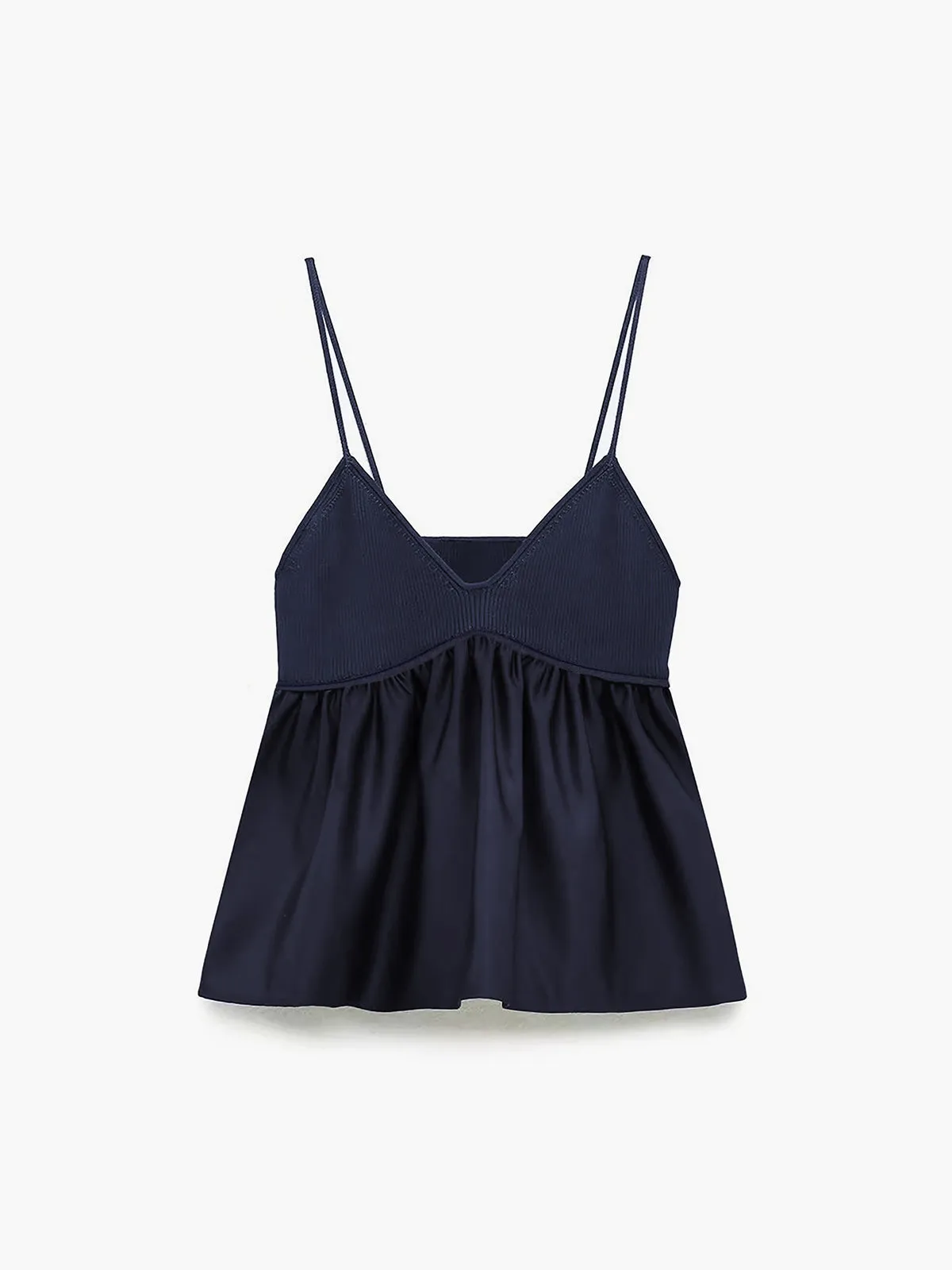Ruffle Crop Cami Top sold by COMMENSE
