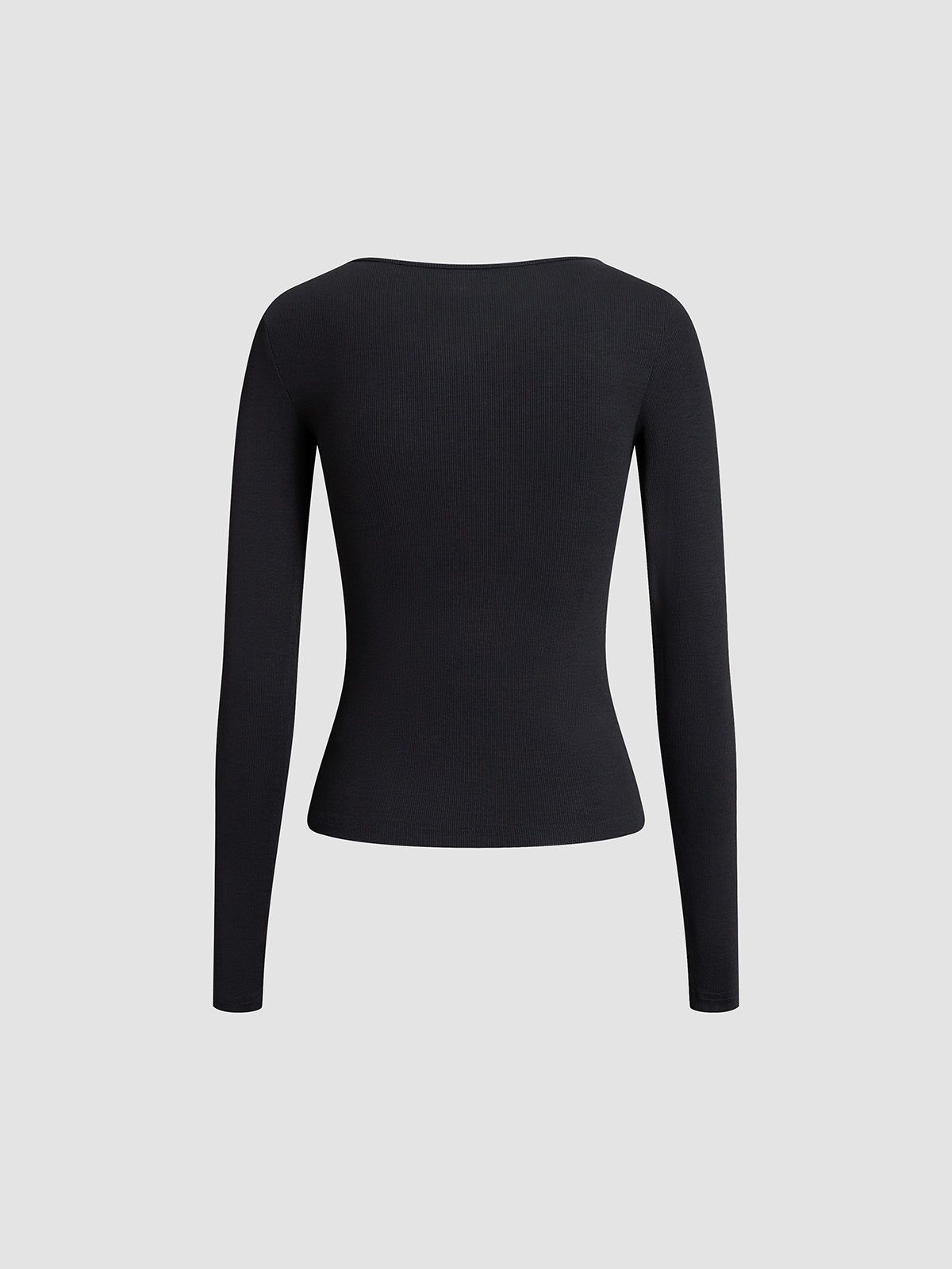 Cosmopolitan Cutout Long Sleeve Shirt sold by COMMENSE product image thumbnail 6