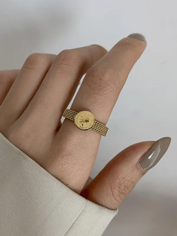 Coin Decor Ring sold by COMMENSE