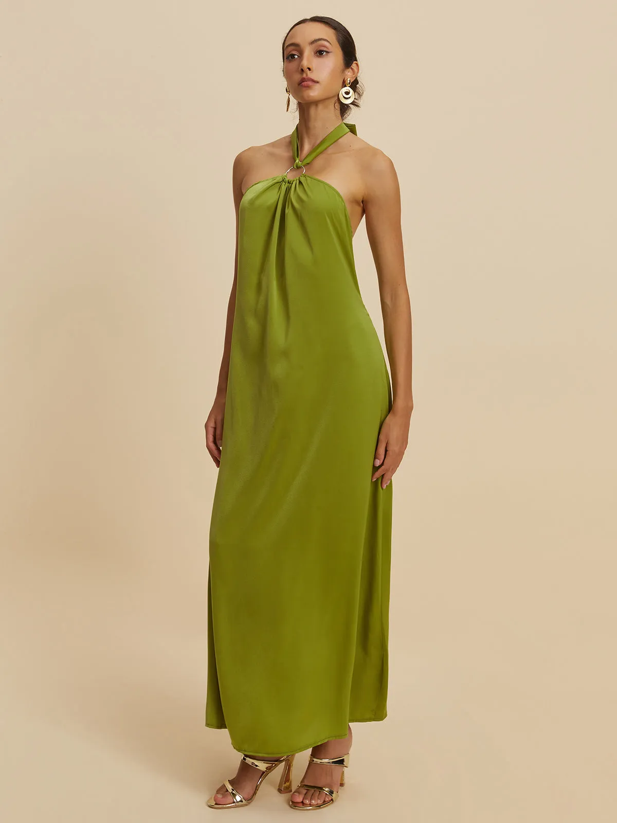 Backless Halter Long Dress sold by COMMENSE product image thumbnail 4