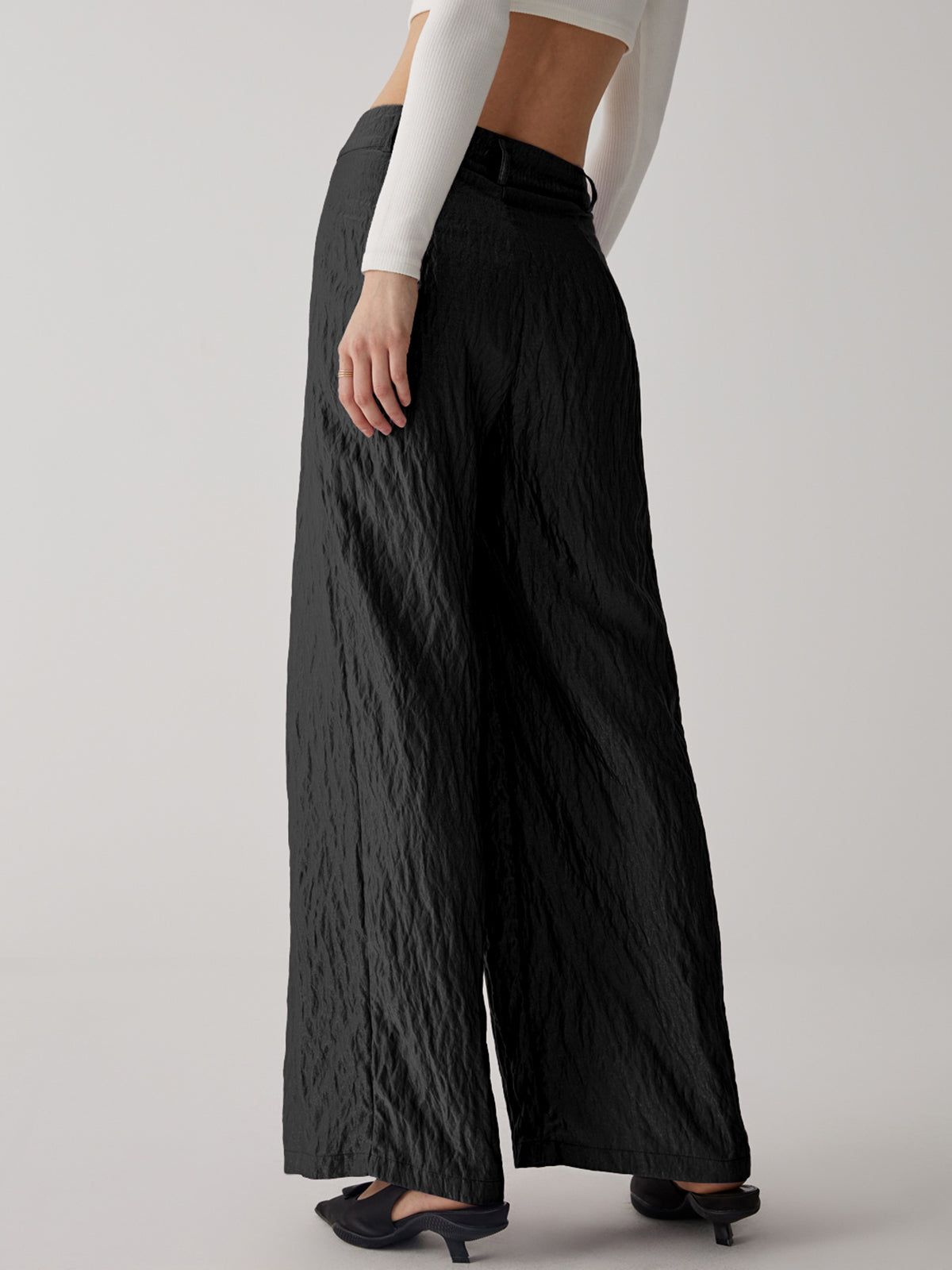 Pleated Wide Leg Pants sold by COMMENSE product image thumbnail 4