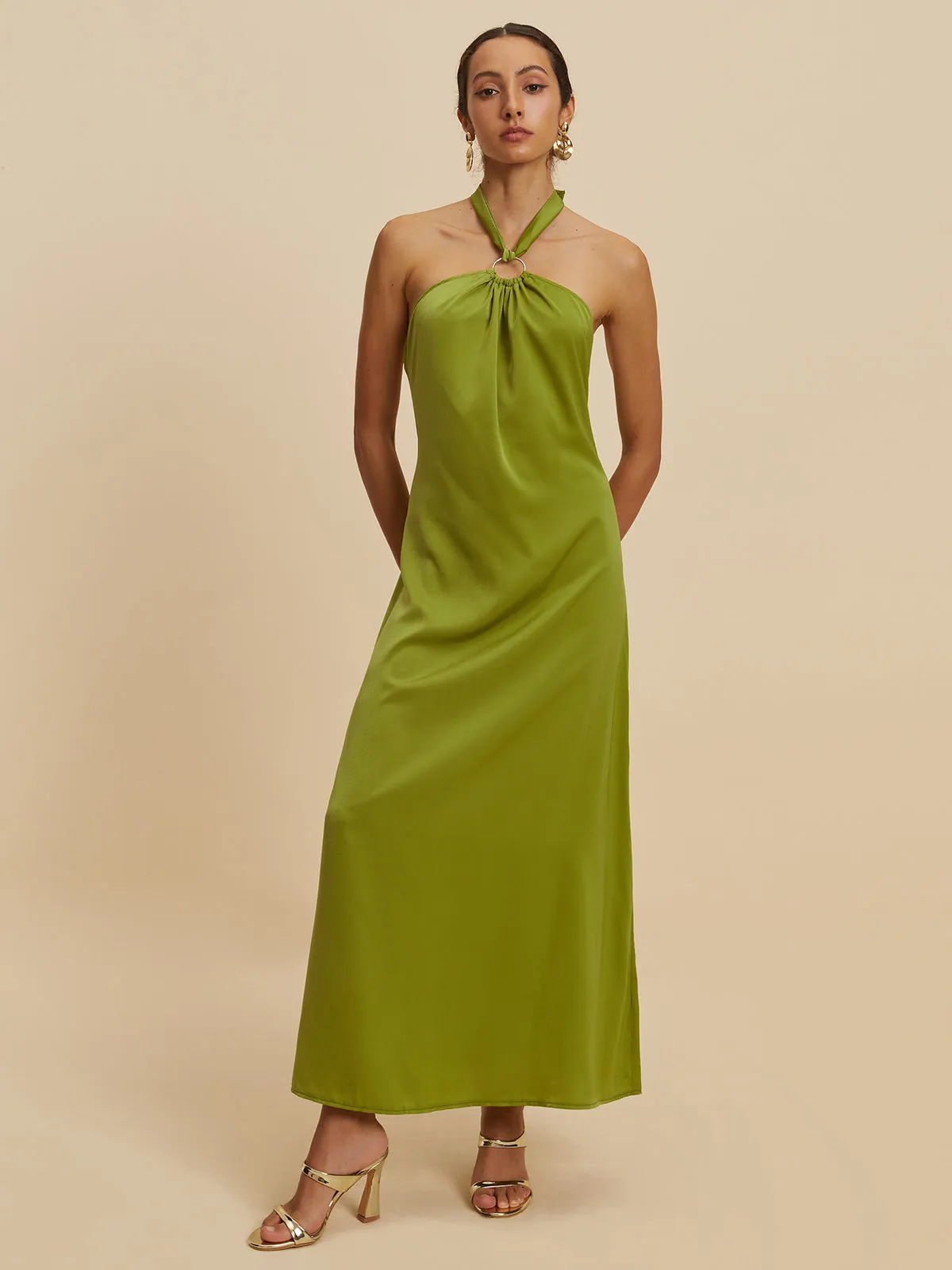 Backless Halter Long Dress sold by COMMENSE product image thumbnail 2