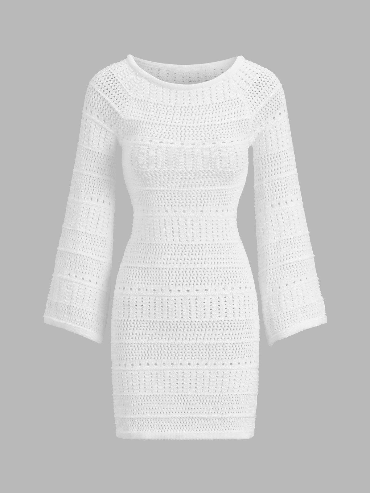 Leisure Crochet Eyelet Short Dress sold by COMMENSE