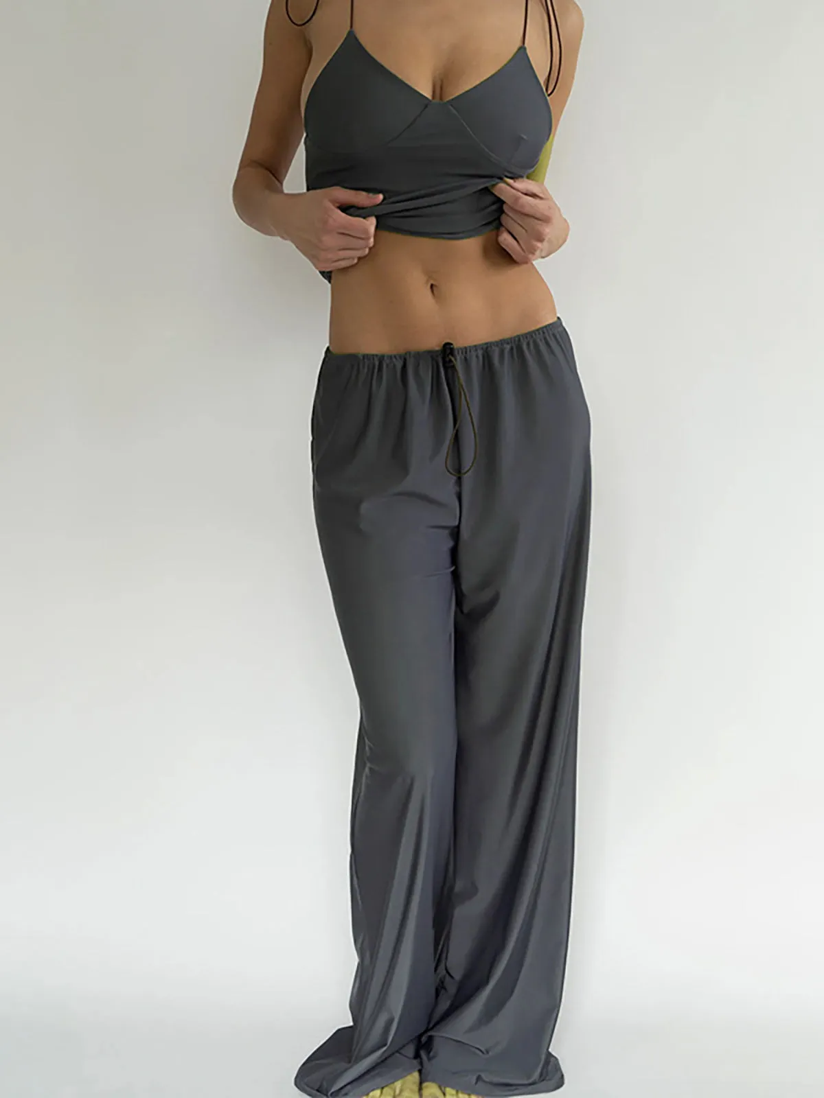Plain Two Piece Pants Set sold by COMMENSE product image thumbnail 3
