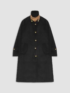 Lapel Collar Long Wool Coat sold by COMMENSE