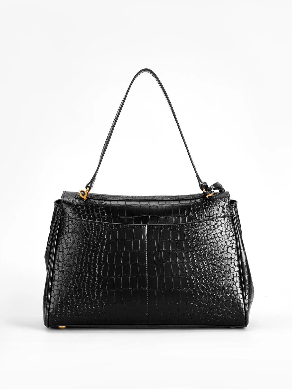 Crocodile Embossed Large Handbag sold by COMMENSE product image thumbnail 2