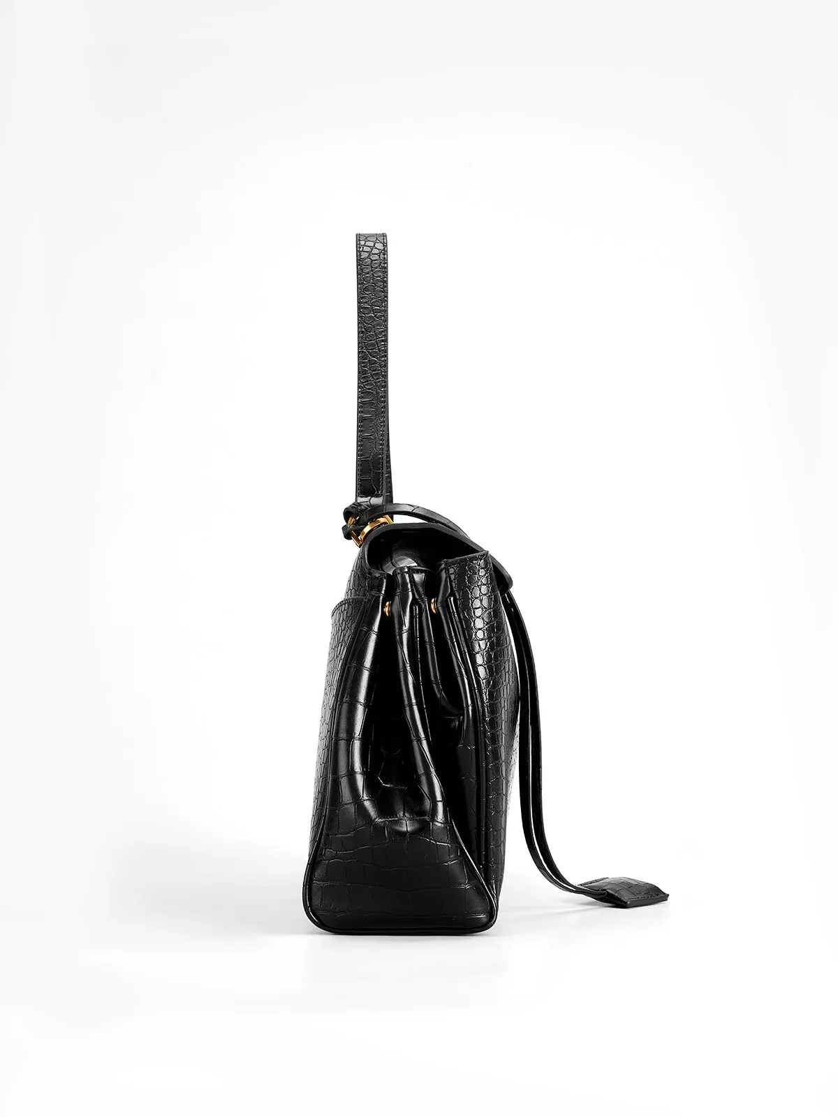 Crocodile Embossed Large Handbag sold by COMMENSE product image thumbnail 3