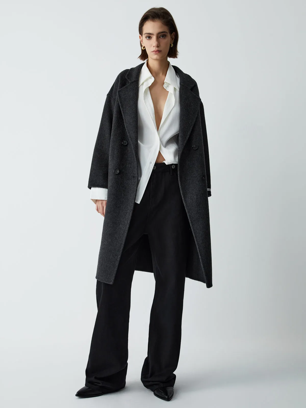Double Face Wool Blend Coat sold by COMMENSE product image thumbnail 4