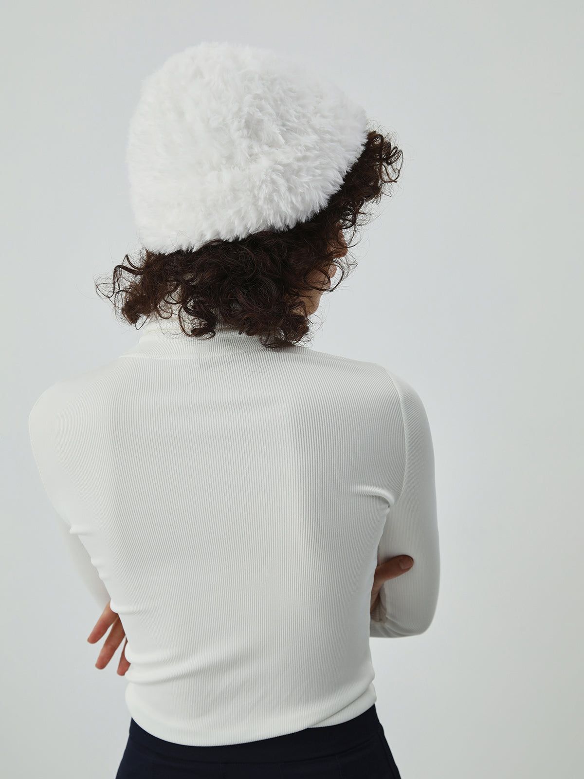Snowflake Furry Beanie Hat sold by COMMENSE product image thumbnail 4